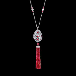 FABERGE Collier « IMPERATRICE RUBY TASSEL »