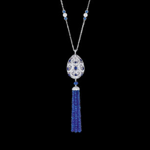 FABERGE COLLIER « IMPERATRICE SAPHIR TASSEL »