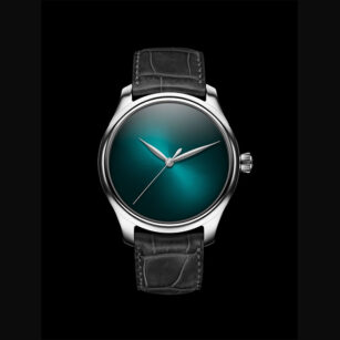 H. MOSER & CIE Endeavour concept , acier,  Blue Lagoon 1200-1213