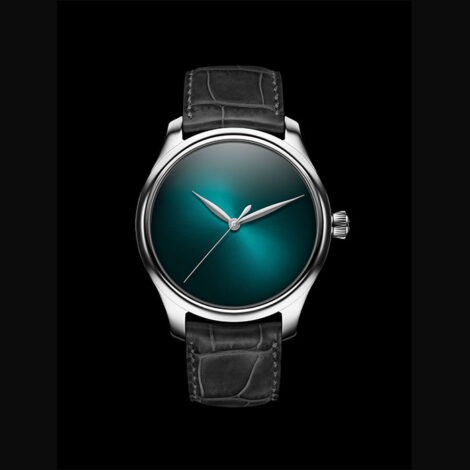 H. MOSER & CIE Endeavour concept , acier,  Blue Lagoon 1200-1213