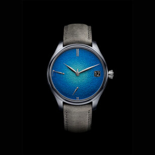 H.MOSER & Cie Endeavour Perpetual Calendar Tantalum Blue Enamel, 1800-2000