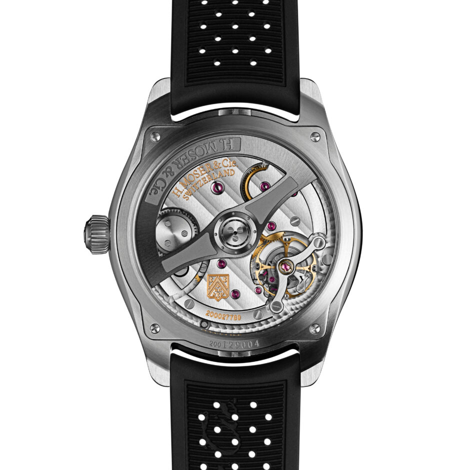 hmoser 3200 1217 pioneer centre seconds arctic blue 40mm caseback w