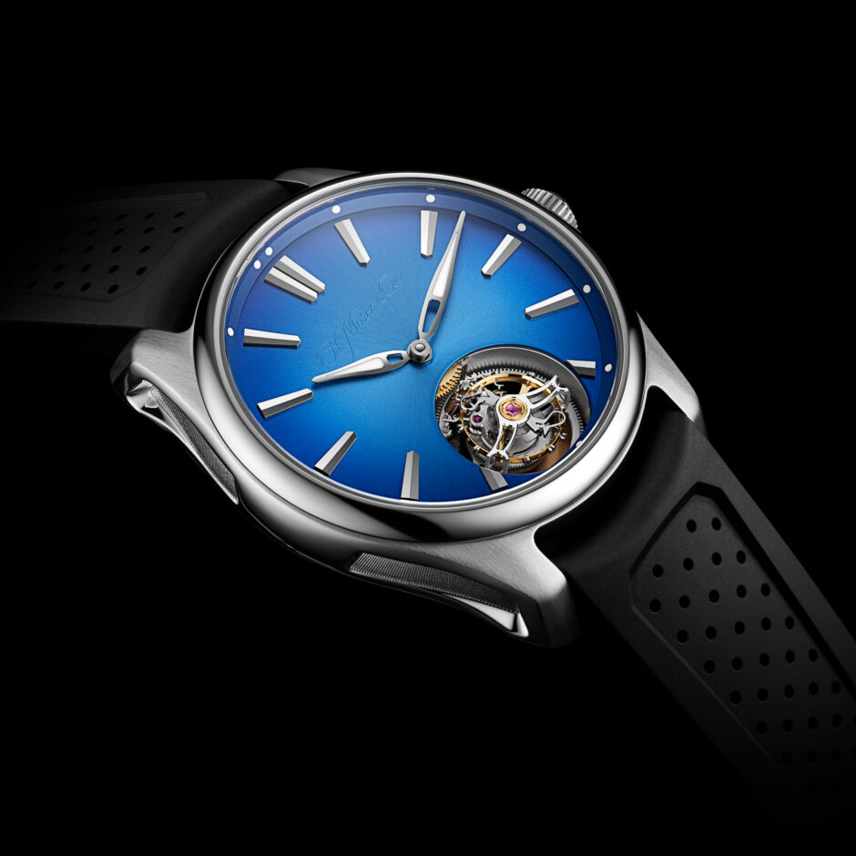 hmoser 3804 1208 pioneer tourbillon arctic blue 40mm detail tourbillon b