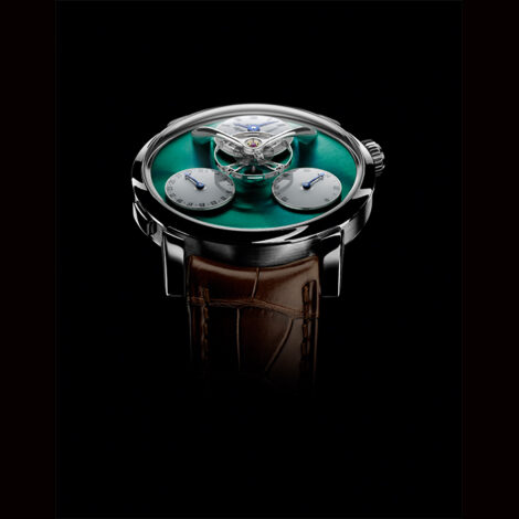 MB&F Legacy Machine Split Escapement Titane Cadran Vert