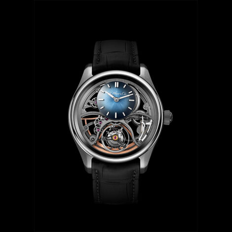 H MOSER et CIE PIONEER CYLINDRICAL TOURBILLON SKELETON  3811-1200
