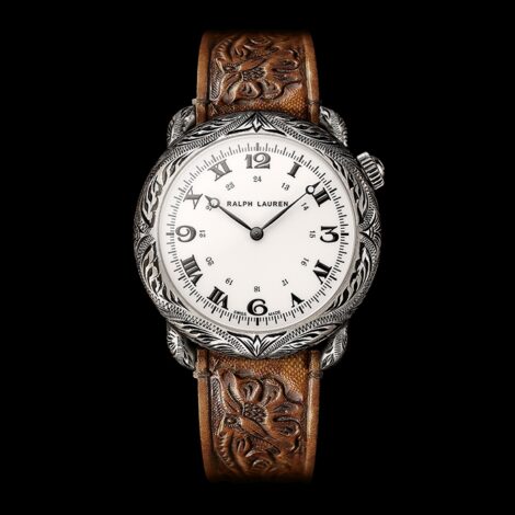 Ralph Lauren Western Collection 45 mm – Argent sterling gravé RLR919701