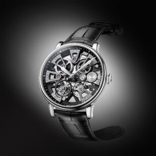 ARNOLD & SON Nebula 38 Steel Supernovæ OPEN WORK BLACK EDITION 1NECS.B03A.C180A