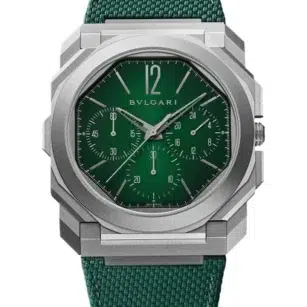 BULGARI Octo finissimo chronographe GMT Verte/Caoutchouc 103890