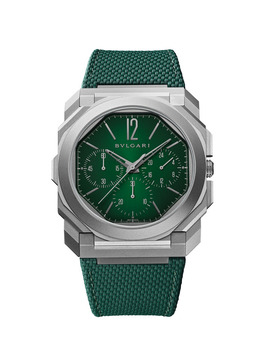 BULGARI Octo finissimo chronograph GMT Green/Rubber 103890