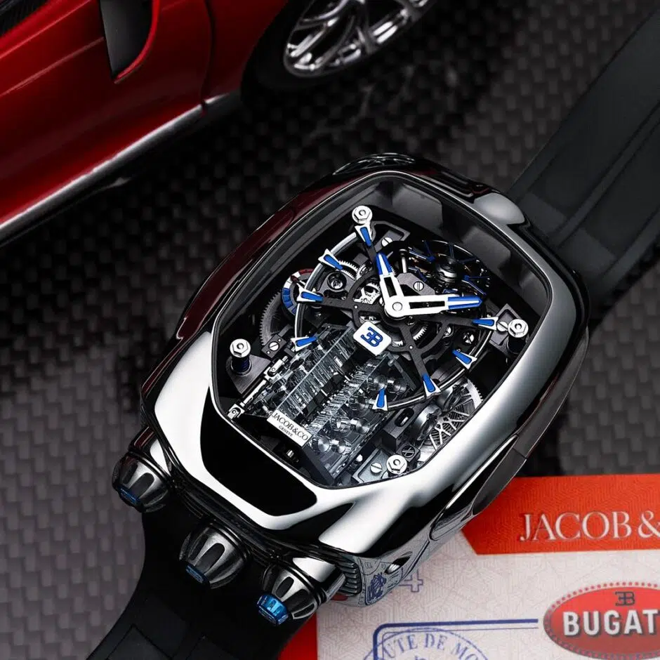 JACOB & CO BUGATTI CHIRON TOURBILLON POLISHED TITANIUM BU200.20.AQ.AA.A – Édition Limitée Numéro 1/6