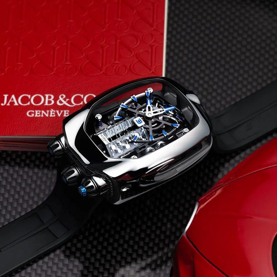 JACOB & CO BUGATTI CHIRON TOURBILLON POLISHED TITANIUM BU200.20.AQ.AA.A – Édition Limitée Numéro 1/6