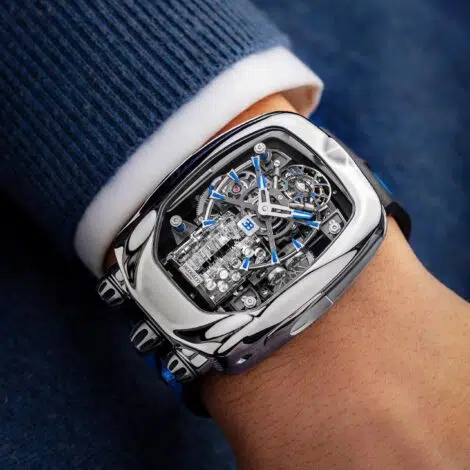 JACOB & CO BUGATTI CHIRON TOURBILLON POLISHED TITANIUM BU200.20.AQ.AA.A – Édition Limitée Numéro 1/6