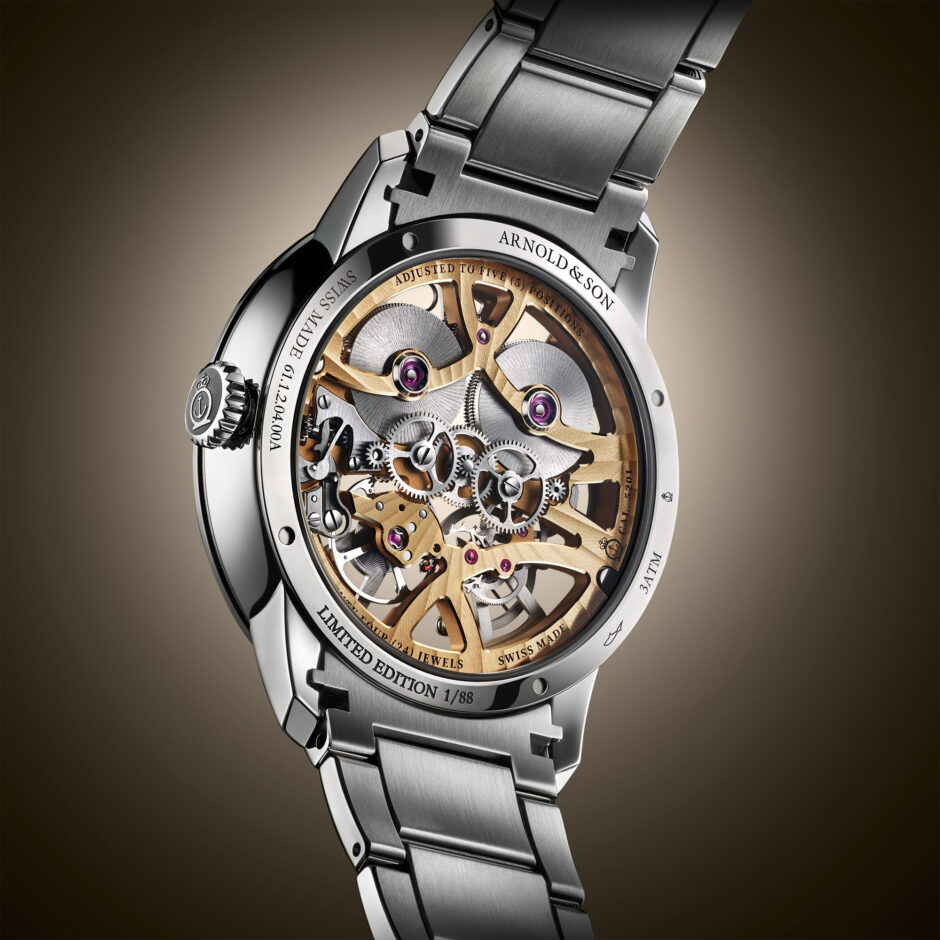 ARNOLD & SON Nebula 40 Steel, Golden 1NEGS.H01A.S135D