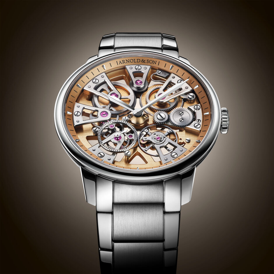 ARNOLD & SON Nebula 40 Steel, Golden 1NEGS.H01A.S135D