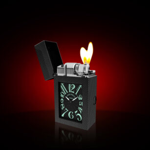 Master Lighter Franck Muller & S.T. Dupont Black Luminova