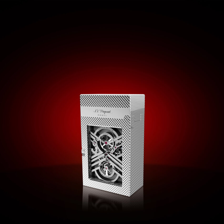 Franck Muller ST Dupont master lighter movement close white