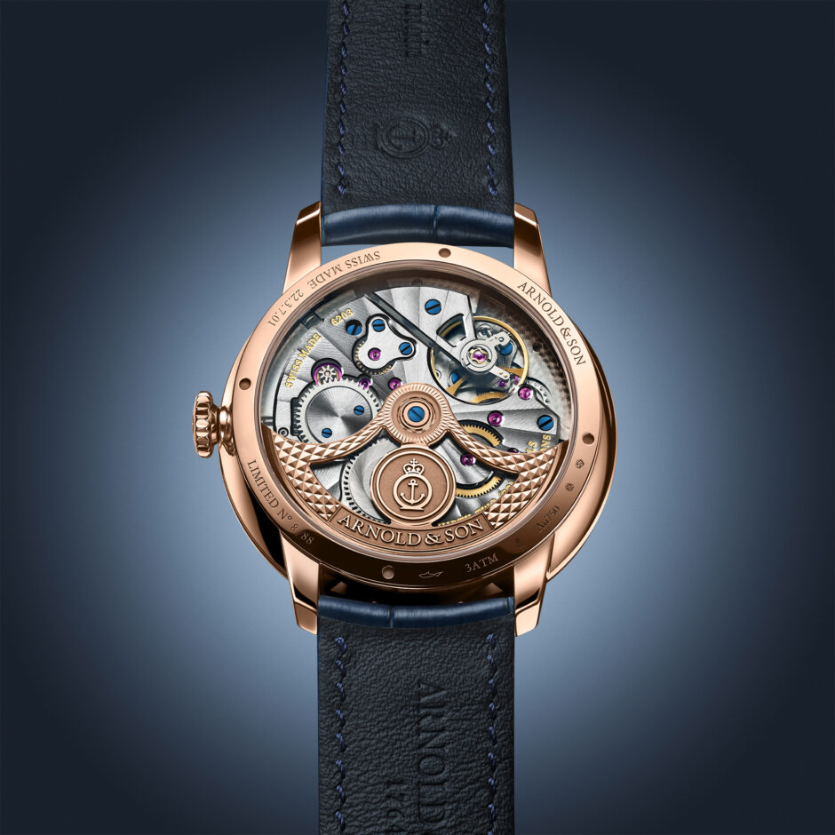 Arnold & Son DSTB 42 Red Gold back
