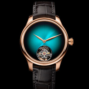 H. MOSER & CIE.  ENDEAVOUR TOURBILLON BLUE LAGOON 1804-0406