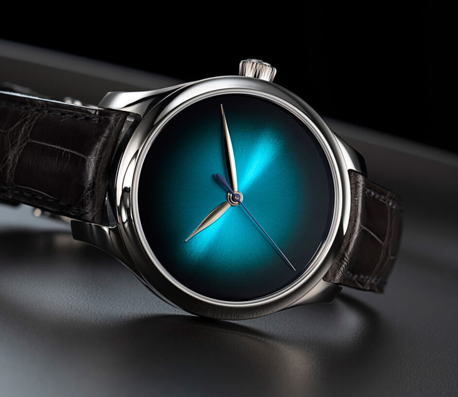 H MOSER & Cie ENDEAVOUR CENTRE SECONDS BLUE LAGOON REF. 1200-1240
