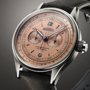 ANGELUS CHRONOGRAPHE TÉLÉMÈTRE STEEL ROSE 0CHCS.P01A.V010S