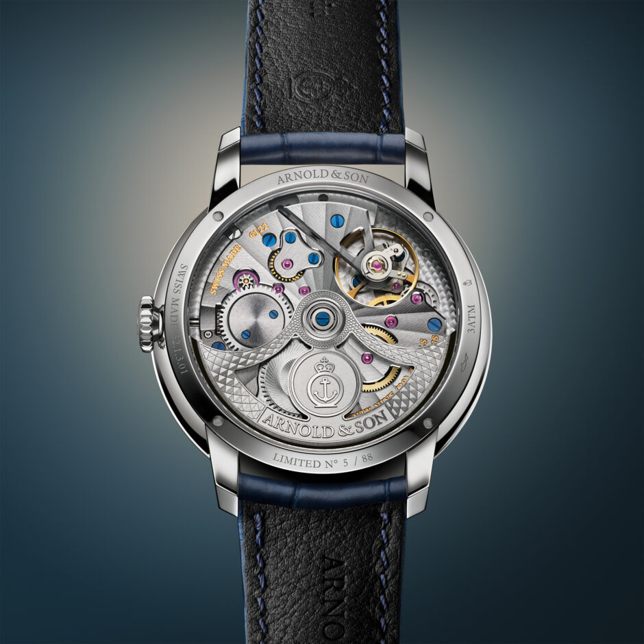 Arnold & Son Globetrotter 42 Steel Strand Blue