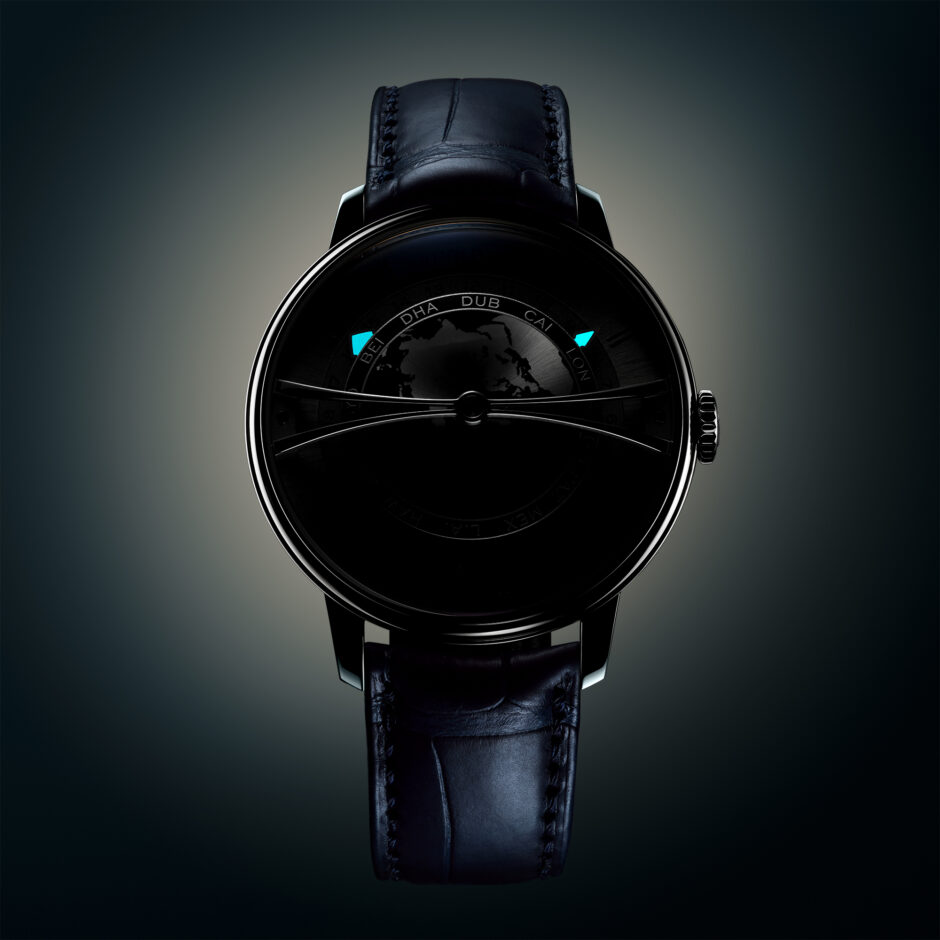 Arnold & Son Globetrotter 42 Steel Strand Blue