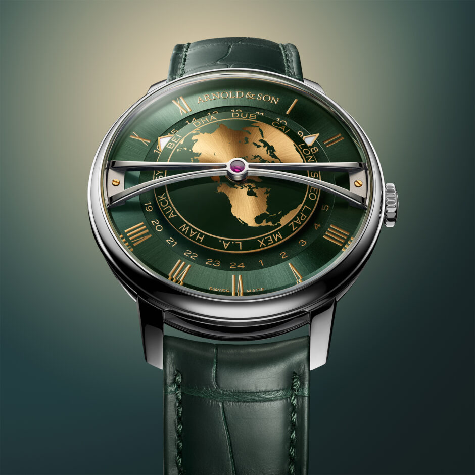 Arnold & Son Globetrotter 42 Steel Greenwich Green 1WTBS.F01A.C1242S