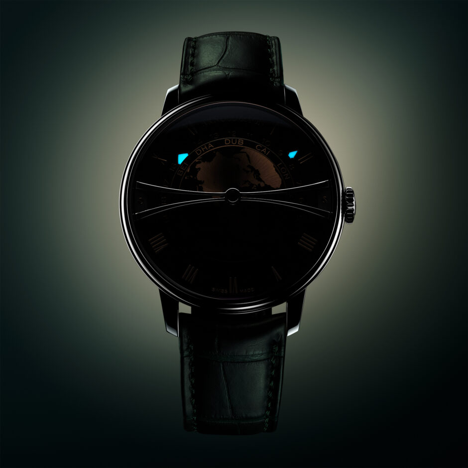 Arnold & Son Globetrotter 42 Steel Greenwich Green 1WTBS.F01A.C1242S