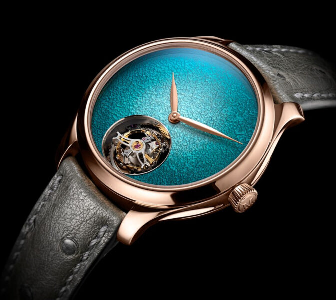 H. Moser & Cie. Endeavour Tourbillon Concept Enamel Turquoise – Réf. 1805-0400