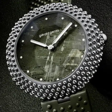Gérald Genta Gentissima Oursin 41 Green Meteorite