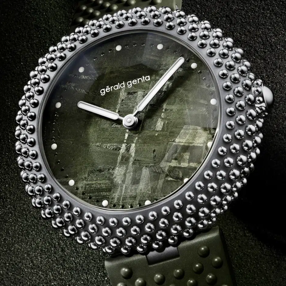 Gérald Genta Gentissima Oursin 41 Green Meteorite