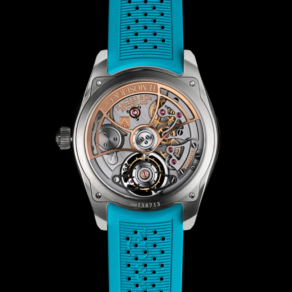 H.Moser & Cie. Pioneer Tourbillon Spiced Aqua 3805-1200 back