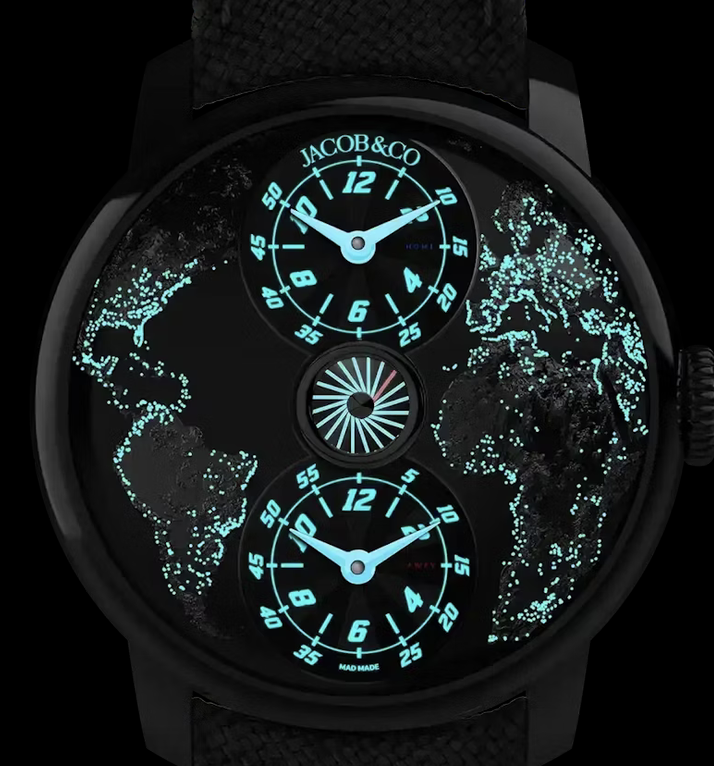 mad paris x jacob & co the world is yours dual time zone NIGHT