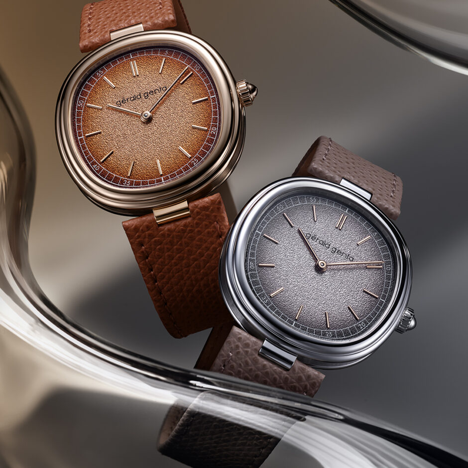 GERALD GENTA GENEVA TIME ONLY MARRONE & GENEVA TIME ONLY GRAFITE