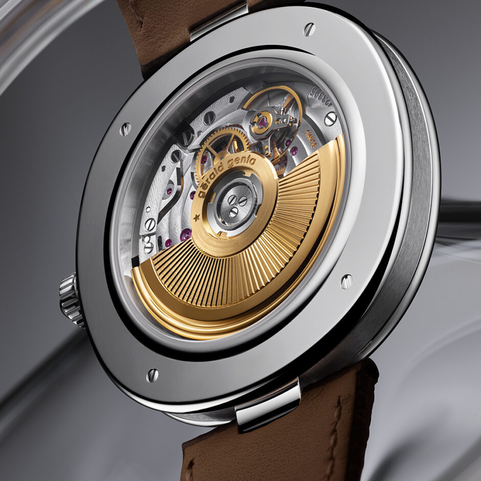 GERALD GENTA GENEVA TIME ONLY GRAFITE