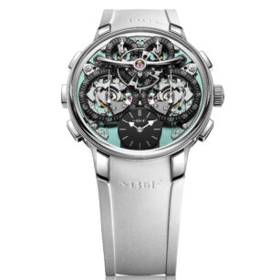 MB&F Legacy Machine Sequential Flyback EVO bleu-vert