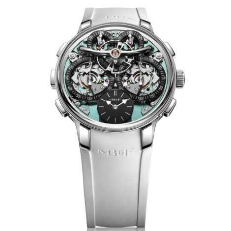 MB&F Legacy Machine Sequential Flyback EVO bleu-vert