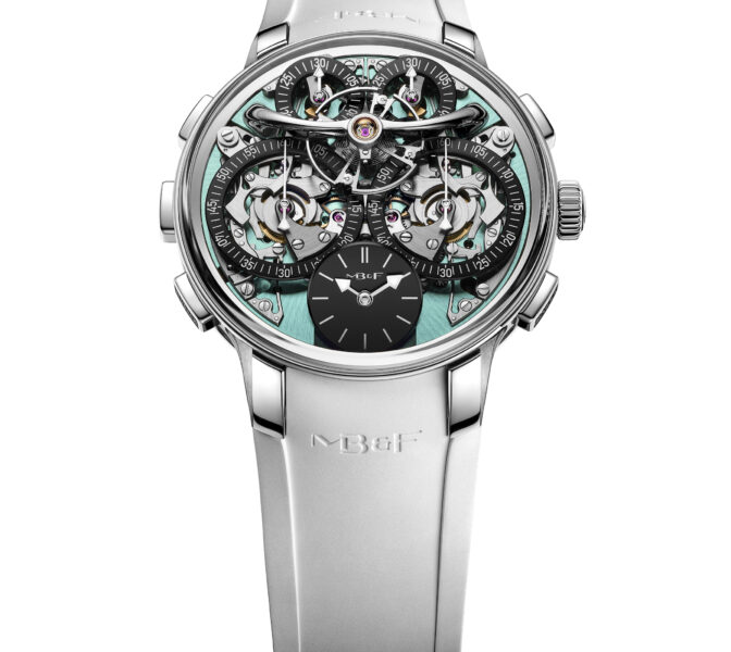 MB&F Legacy Machine Sequential Flyback EVO bleu-vert