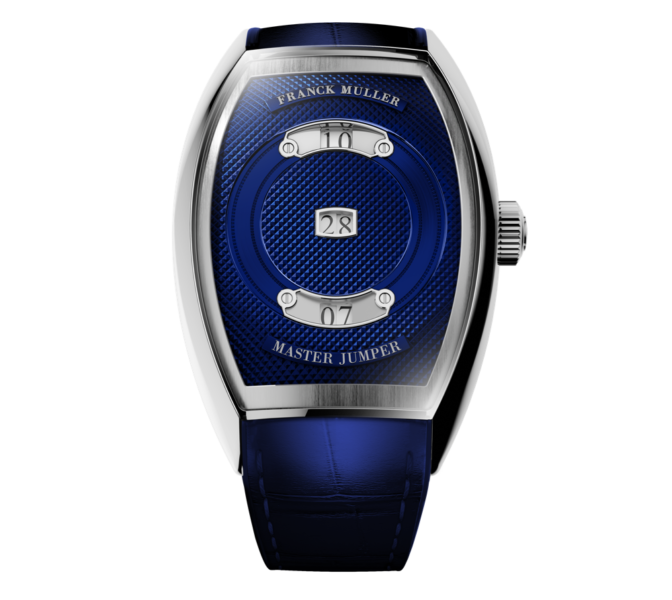 Franck Muller Curvex CX Master Jumper acier cadran bleu CX 38 MJ AC ACBR