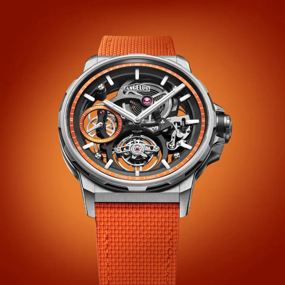 Angelus Flying Tourbillon Skeleton Titanium Orange Edition