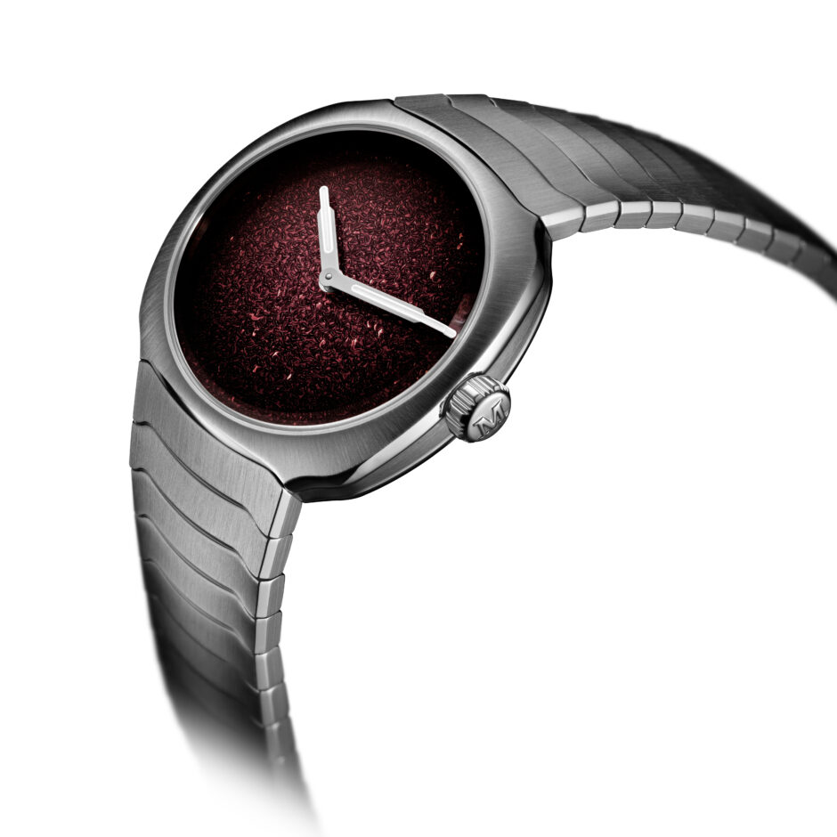 H. Moser & Cie. – Streamliner Two Hands 28 mm Burgundy Fumé