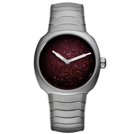 H. Moser & Cie. – Streamliner Two Hands 28 mm Burgundy Fumé 6410-1200