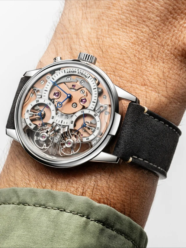 @chronopassion authorized retailer for @arminstrom
・・・
“For the new Zeitgeist 1665, the folks at Armin Strom pondered what the watch would look like if watchmakers from the past had solved the Resonance Fragility Problem and envisioned the concept of a wristwatch. The result beautifully combines design and finishing techniques from the past with modern-day watchmaking. Its design takes us back to the days of Christian Huygens, while the modern movement tells the contemporary story of innovative watchmaking. The Resonance Clutch and the brand’s patented Resonance Suspension System are pivotal parts of the in-house ARF21_ZG movement that powers the new Mirrored Force Resonance Zeitgeist 1665. They sustain the Resonance phenomenon continuously and predictably, ensuring chronometric precision and timekeeping consistency. The open-worked dial offers a great view of the caliber. Inside the case lies an 18K white gold off-center dial with a polished lacquer varnish. The large open dial features black indications on a white background for the hours and minutes. Two beautifully hand-finished, heat-blued stainless steel pomme hands keep track of the time, while the sub-dials display the running seconds for the two independent regulating systems.”
-  Jorg Weppelink, Fratellowatches.com

The Zeitgeist 1665 will be limited to 25 examples.

#arminstrom #arminstromwatches #ScienceOfMovement