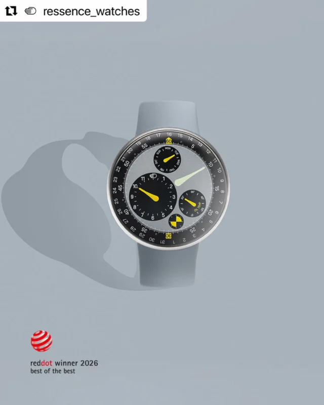 @ressence_watches available @chronopassion authorized retailer 
・・・
The TYPE 3 MN has been awarded Red Dot: Best of the Best 2026, the top distinction of the @reddotdesignaward: Product Design.

The TYPE 3 MN represents more than a collaboration; it is the fusion of @marcnewsonofficial ‘s pioneering approach to industrial design and our innovative vision for time display.

We are deeply grateful the jury recognized what this meeting of minds achieved.

#RedDotAwards #RessenceWatches