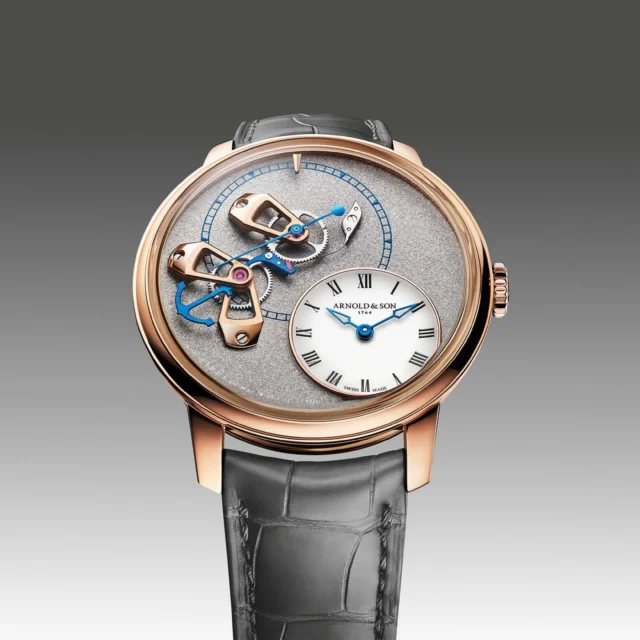 @arnoldandson @chronopassion authorized retailer 
・・・
Introducing the new DSTB Stop-Seconds Cliff Grey and Kingsand - two expressions of Arnold & Son’s enduring pursuit of chronometric precision.

For the first time, the DSTB’s signature true-seconds complication is complemented by a stop-seconds function. Pulling the crown halts the seconds hand, allowing the watch to be synchronised to the exact second - a contemporary interpretation of the precision once essential to marine chronometers.

Presented in two 42 mm limited editions: 18-carat 5N red gold with Cliff Grey and 950 platinum with Kingsand, each produced in only 18 pieces.

Two distinctive characters, united by one principle: Precision on Demand.

#ArnoldandSon #DSTB #StopSeconds #Chronometry HauteHorlogerie